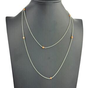 Willow House Carmen Orange Agate Chain Necklace by Sara Blaine – NWT